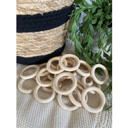 Blanke Houten Ring | Macramé | Plantenhanger | 5,5 cm | Set van 10 stuks | Hobby | DIY | Wandkleed | Interieur | Woondecoratie | Doe het zelf | Ringen | Kralen | TheOldOmen | GRATIS CADEAUTJE |